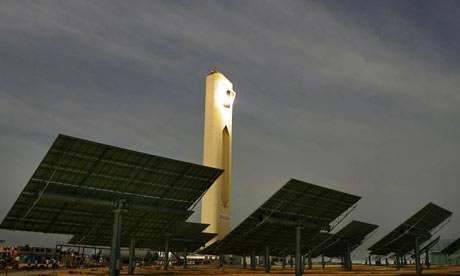 solar power tower. ^New advanced Abengoa Solar