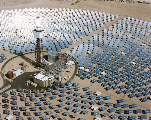 Solar 1 at Daggett, California, where molten salt storage was tested 